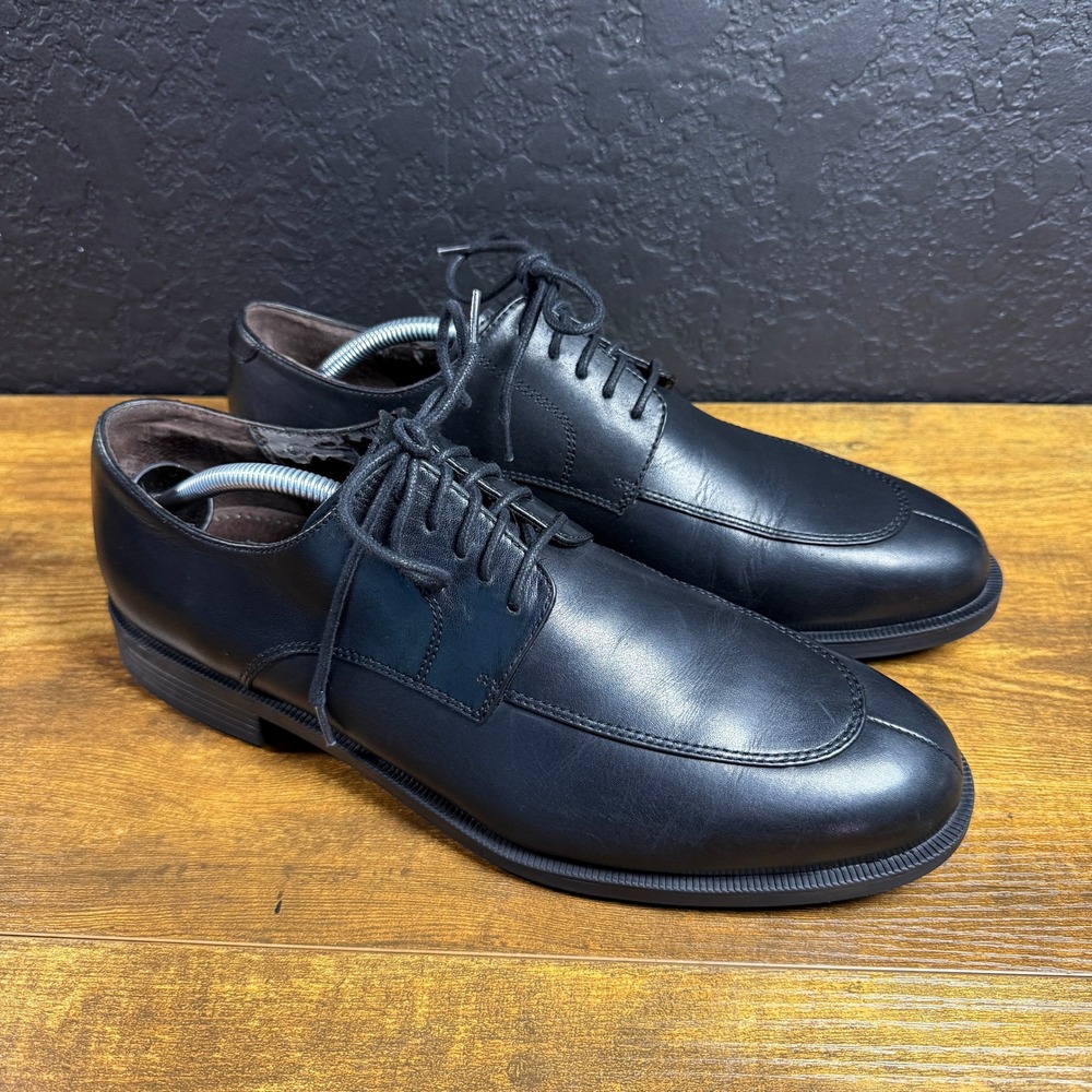 Cole Haan Mens Black Leather Split Toe Derby Dress Shoes C12539‎ Size 11M